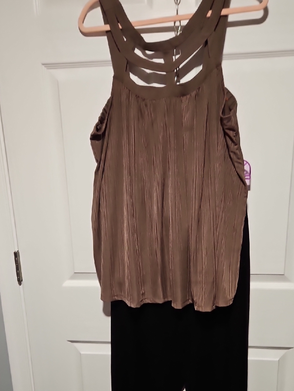 torrid Brown Pleated Tank